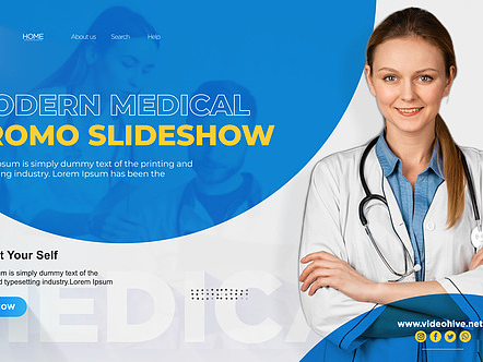 PR模板|简洁高级动态标题展示医疗研发团队医院健康