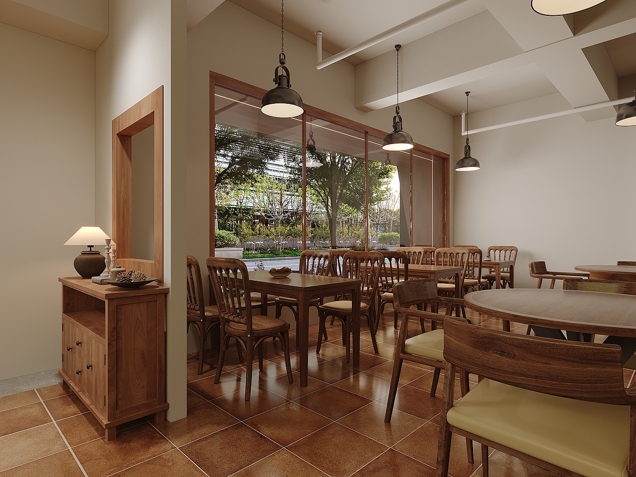 咖啡店渲染（图ZMzc0MDY2Nzgw） - 酒店餐饮设计 - 站酷设计师柳州陈小龙原创素材 - 站酷ZCOOL