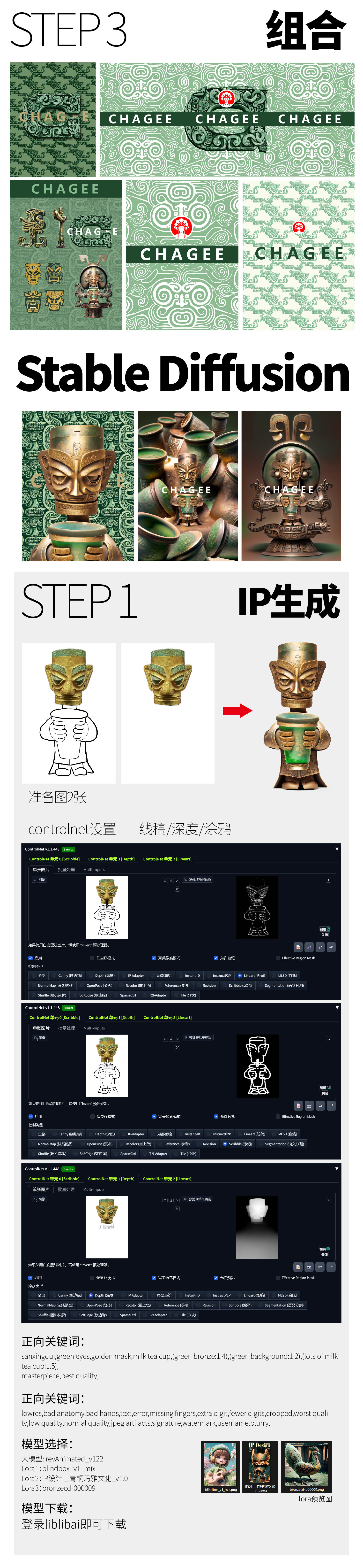 这套设计师是Ai做的？Aigc设计霸王茶姬X奶茶文创包装流程解析（图ZMTQ4NTYwOTY=） - 教程 - 站酷设计师神奇的潘原创素材 - 站酷ZCOOL