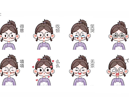 我的长短发小表情，嘎嘎 