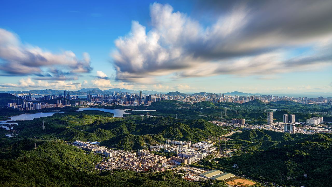 深圳西丽片区美丽风光