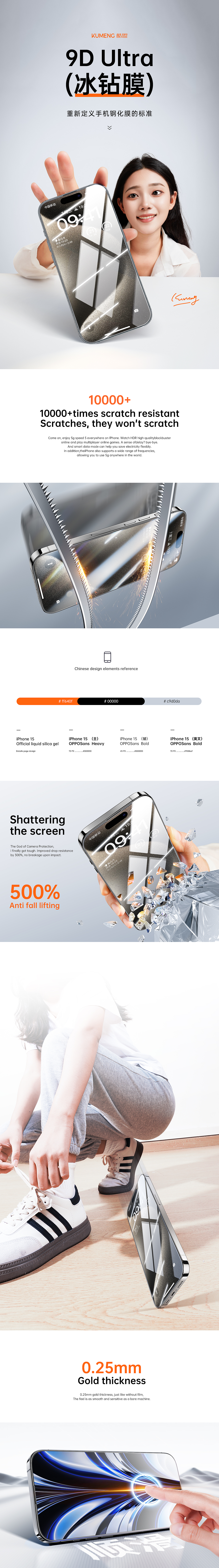 硅胶壳+钢化膜详情新视觉