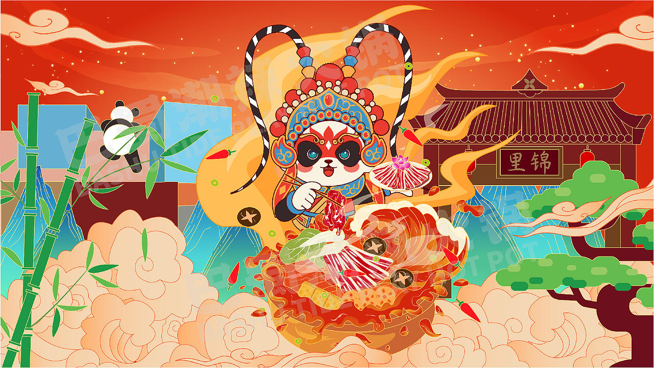 巴蜀潮辣火锅品牌（图ZMzc0MDkzMjM2） - 品牌 - 站酷设计师灵玲品牌包装设计原创素材 - 站酷ZCOOL
