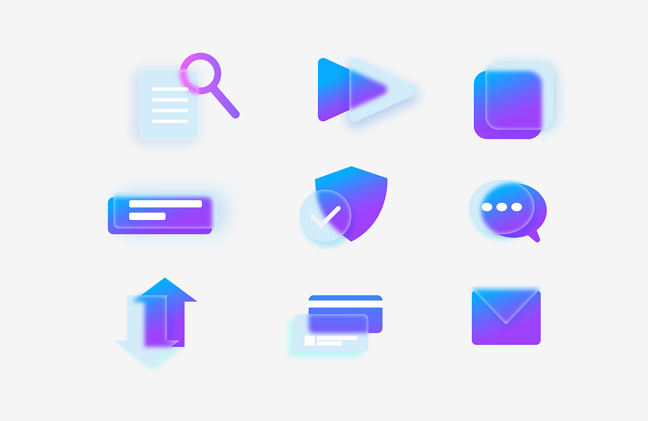 玻璃质感图标和三维展示（图ZMzc0MDk4NzYw） - 图标 - 站酷设计师ainkrhy原创素材 - 站酷ZCOOL