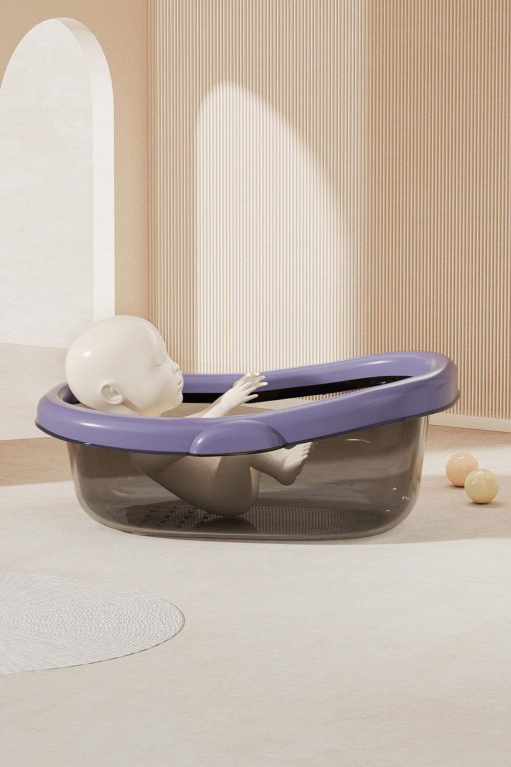 母婴用品c4d建模oc渲染婴儿洗澡盆浴盆宝宝沐浴盆（图ZMzc0MDk5MDIw） - 产品 - 站酷设计师Lily旋子原创素材 - 站酷ZCOOL