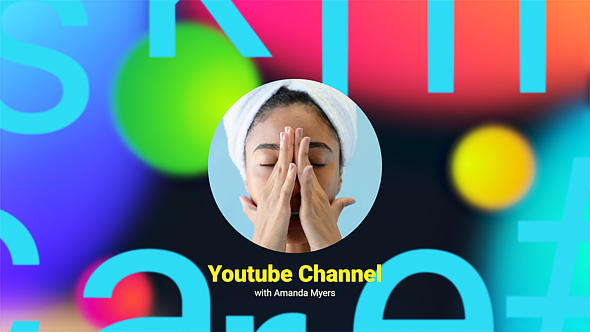 PR模板|高级渐变背景美妆护肤品产品品牌宣传动画开场