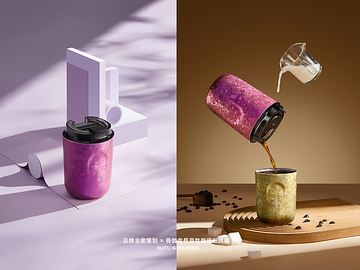 钛杯 咖啡杯产品摄影 | 东莞锐图摄影