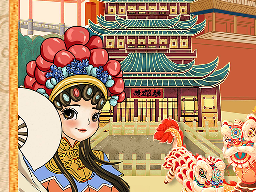 龙腾中国·盛世华夏（个人主页-ZNjkxNzY5MTI=） - 艺术插画 - 站酷设计师PAIRDESIGN原创素材 - 站酷ZCOOL