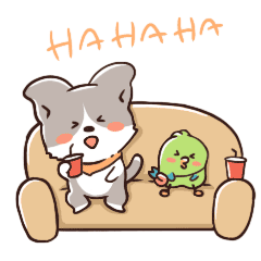 微信表情「米粒儿和查理日常」