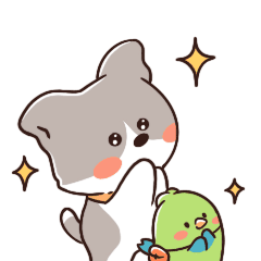 微信表情「米粒儿和查理日常」