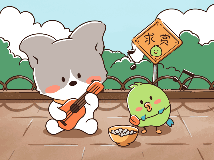 微信表情「米粒儿和查理日常」