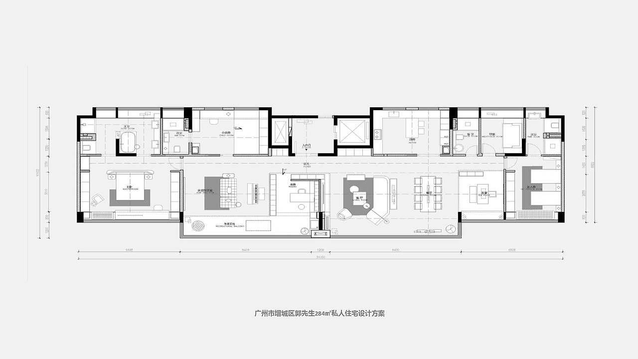 YUE 室内平面方案