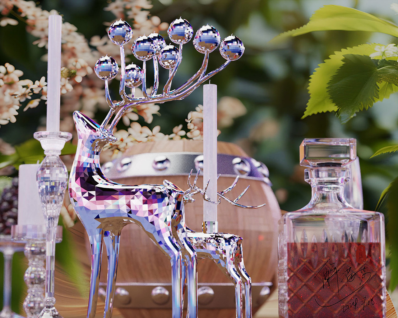 酒桶blender建模3D渲染作品（图ZMzc0MTM2MTEy） - 手办/模玩 - 站酷设计师醉白匸原创素材 - 站酷ZCOOL