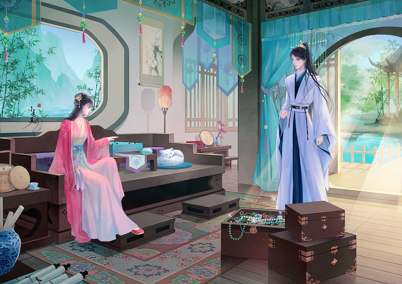 古風小景-水榭（圖ZMzc0MTcxMjIw） - 創(chuàng)作習作 - 站酷設計師小地瓜0_0原創(chuàng)素材 - 站酷ZCOOL