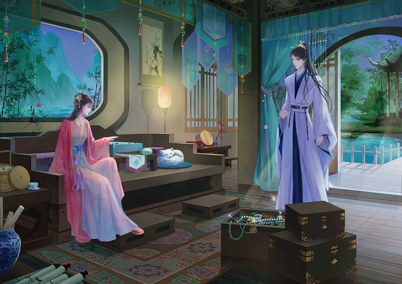 古風小景-水榭（圖ZMzc0MTcxMjI0） - 創(chuàng)作習作 - 站酷設計師小地瓜0_0原創(chuàng)素材 - 站酷ZCOOL