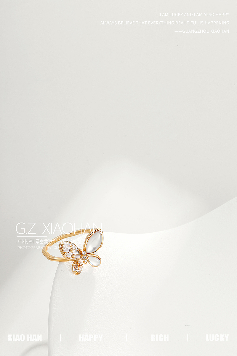 电商饰品拍摄 戒指拍摄 简约ins 外贸饰品 时尚首饰