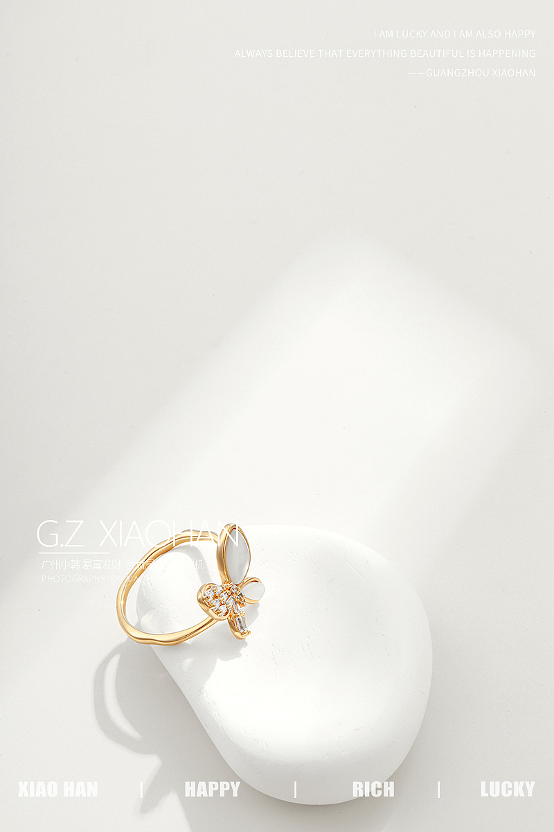 电商饰品拍摄 戒指拍摄 简约ins 外贸饰品 时尚首饰