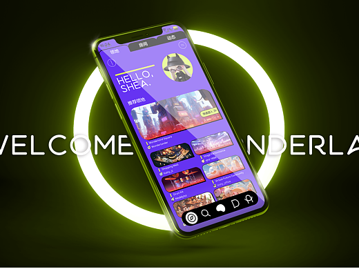 wonderland领地 app - ui设计
