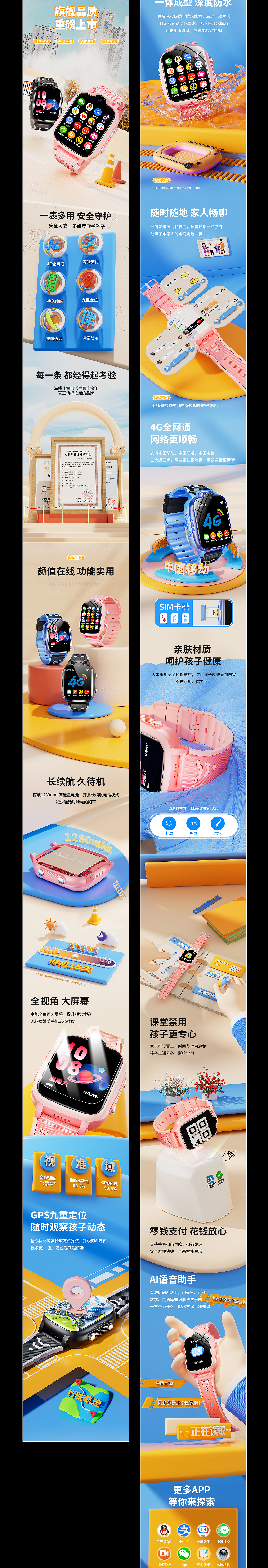 电话手表详情 效果图