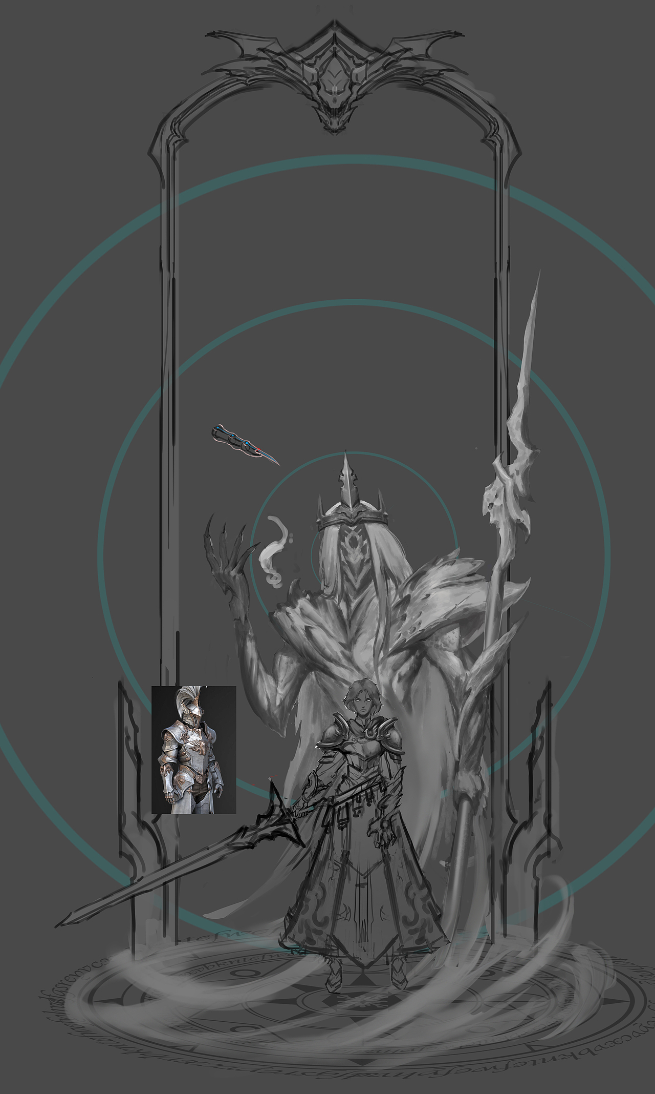 持剑的亡灵女战神