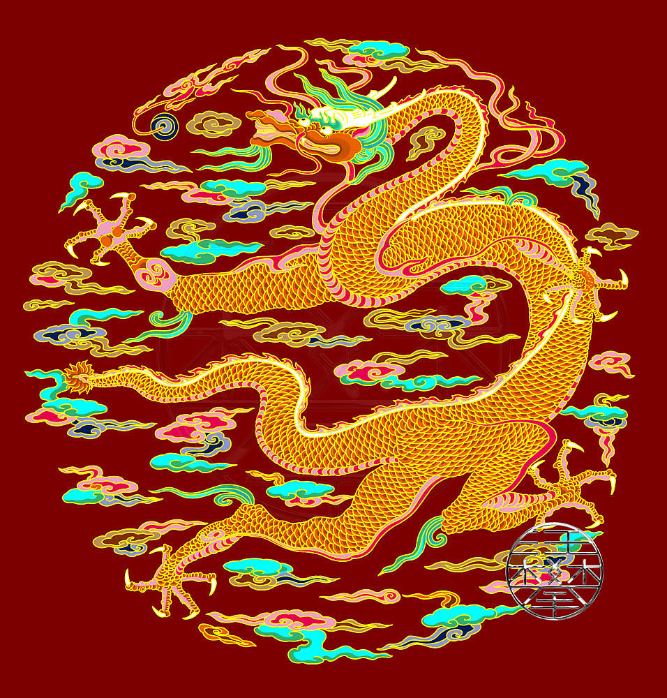 九龙争霸/龙年国潮插画包装设计（图ZMzc0MTk1Nzgw） - 商业插画 - 站酷设计师鲲鹏设计插画汪攀原创素材 - 站酷ZCOOL