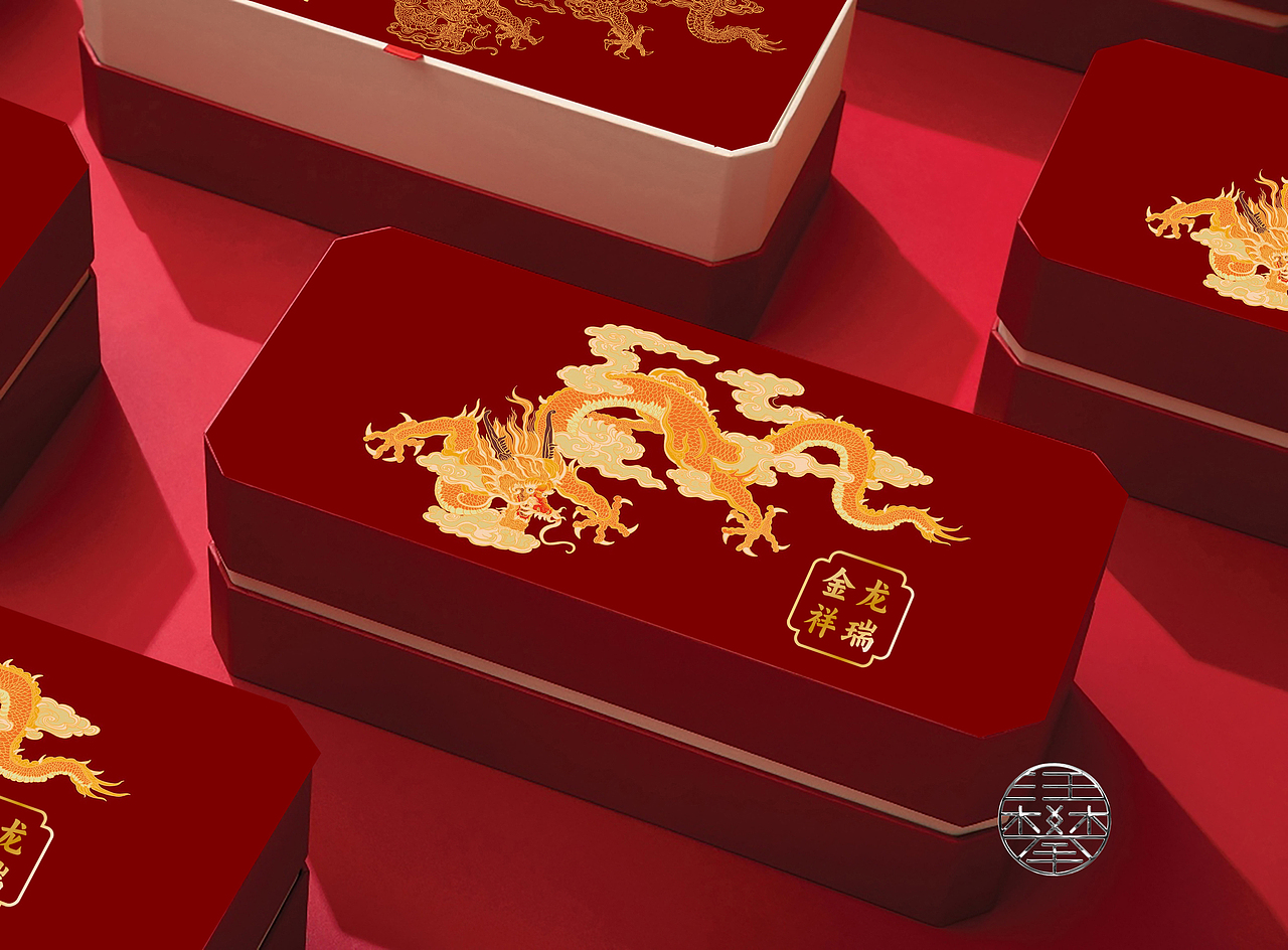 九龙争霸/龙年国潮插画包装设计
