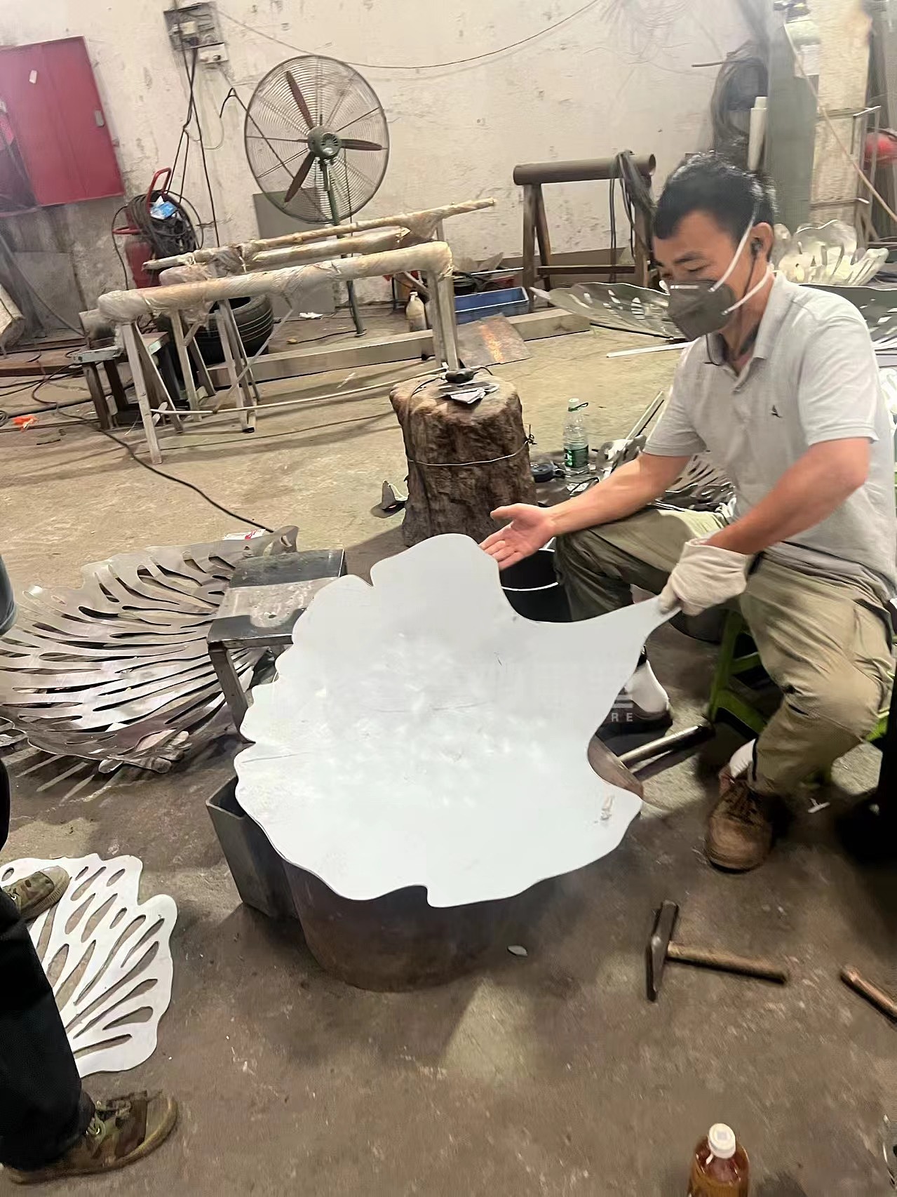 不锈钢花朵花瓣造型 金属装饰制品定制