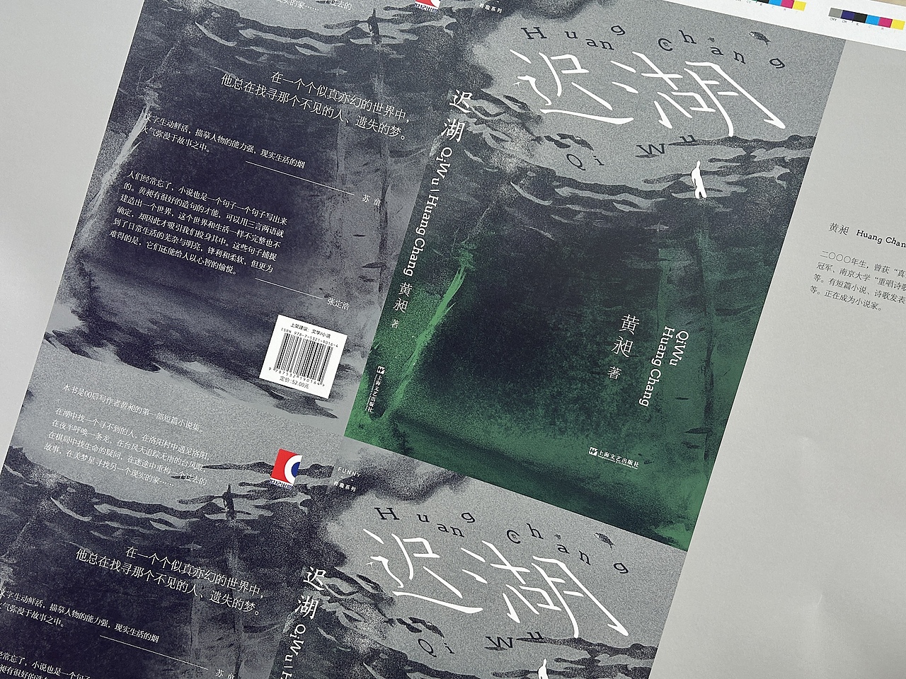 00后新人作家-艺文志出品-《迟湖》封面设计（图ZMzc0MjAzNDIw） - 书籍/画册 - 站酷设计师孫容原创素材 - 站酷ZCOOL