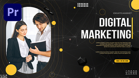 PR模板|简约高级形状图形动态公司企业商业展示片头