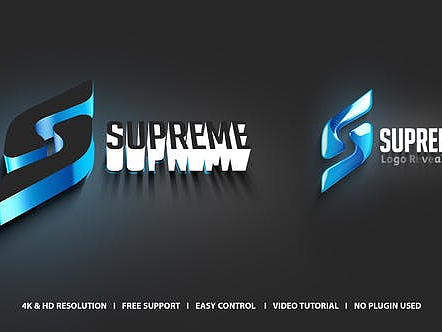 PR模板|简洁动态标志LOGO演绎广告综艺节目开场