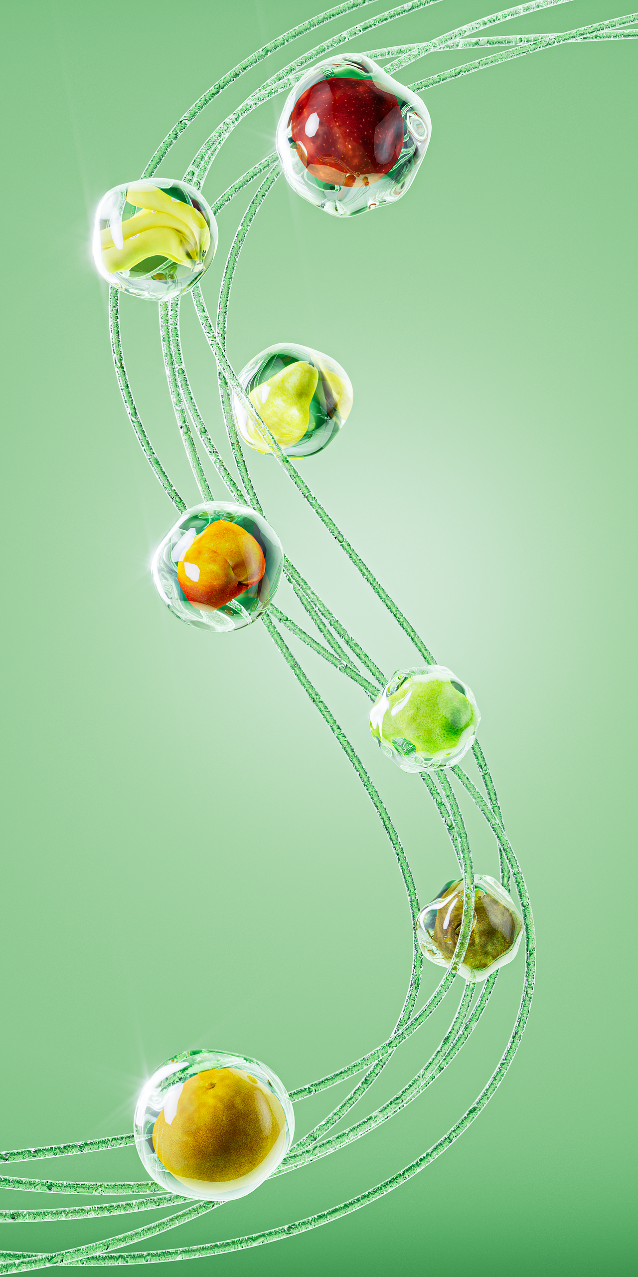 SK-II细胞分子效果图建模渲染