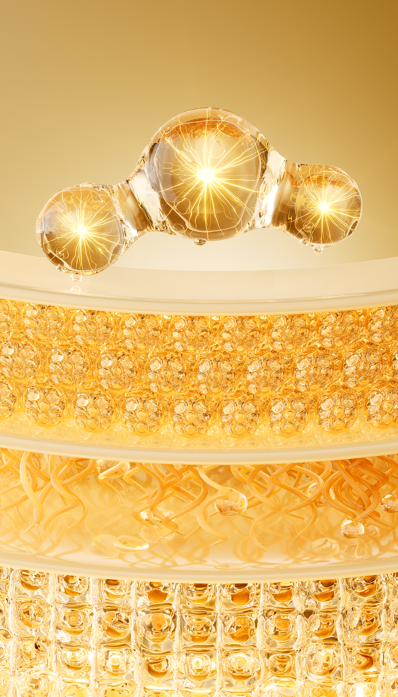 SK-II细胞分子效果图建模渲染