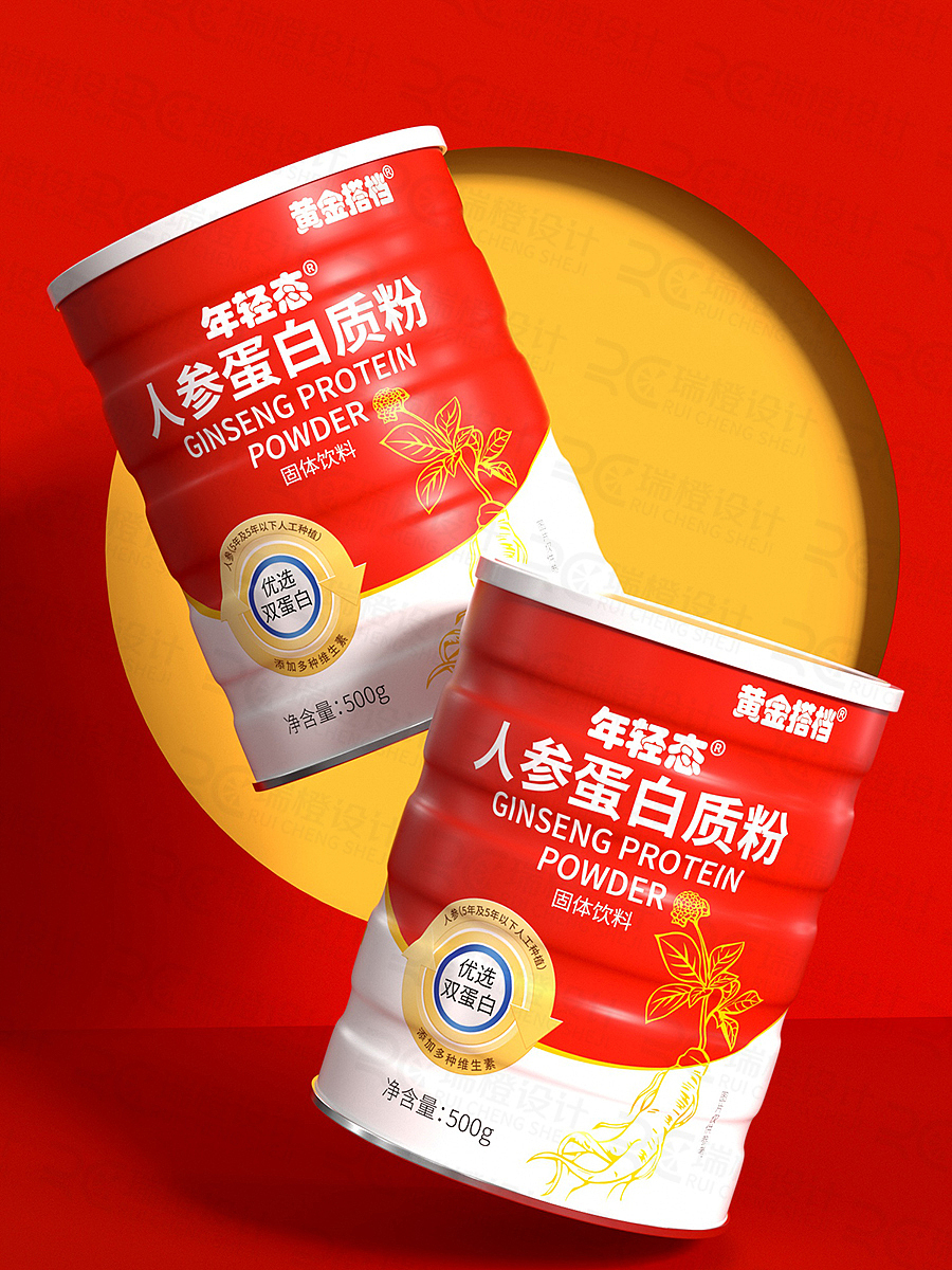人参蛋白粉包装设计