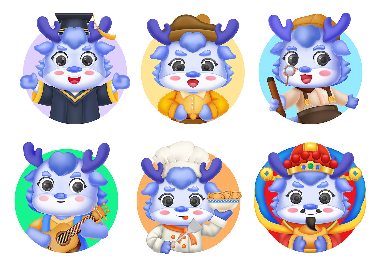 亲子早教吉祥物设计丨微练网学IP吉祥物展示