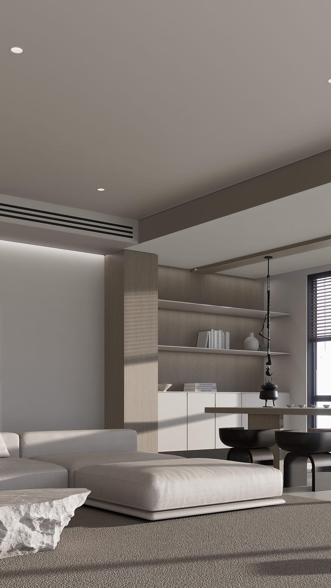 黑白极简风家居客厅方案设计（图ZMzc0MjMxMzc2） - 家装设计 - 站酷设计师觅宇设计原创素材 - 站酷ZCOOL