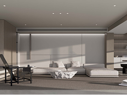 黑白極簡風家居客廳方案設計