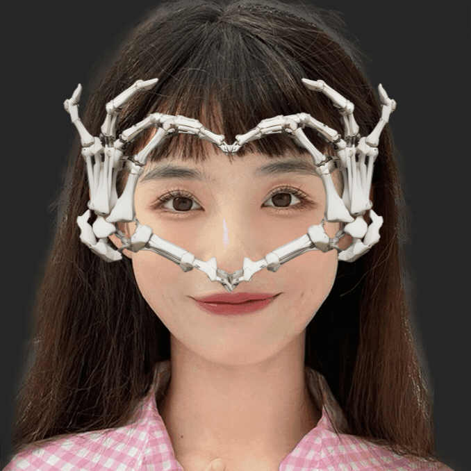 骷髅眼镜特效