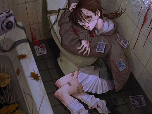 可爱的蟑螂女孩