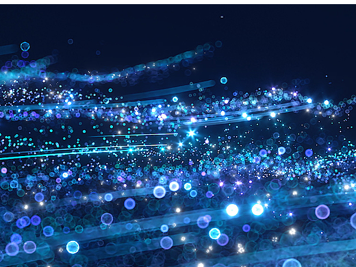 使用C4D XP制作的粒子流动开场视频三维动画