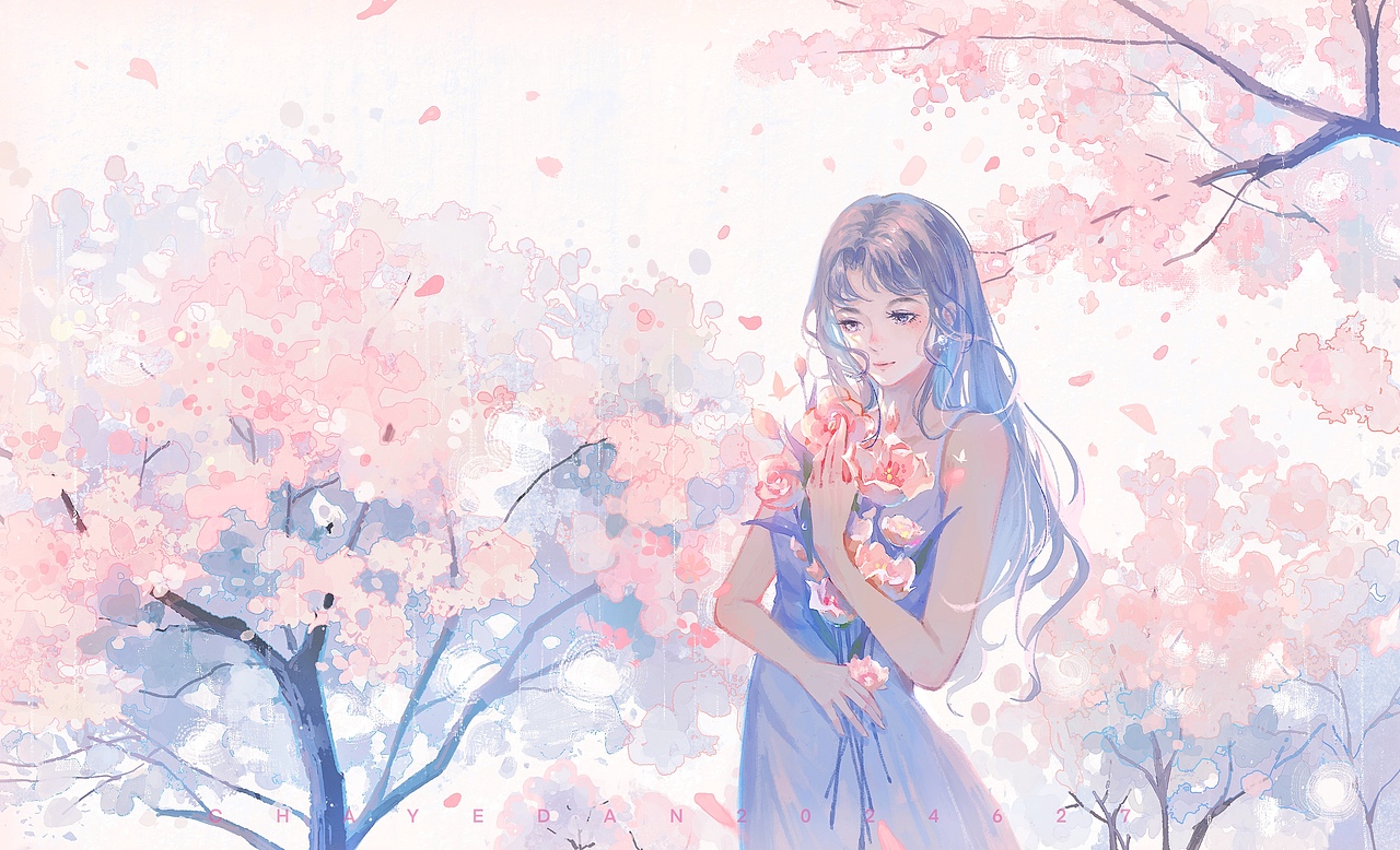 夏日在海边（图ZMzc0MjkzMTUy） - 艺术插画 - 站酷设计师茶叶蛋有点烫原创素材 - 站酷ZCOOL