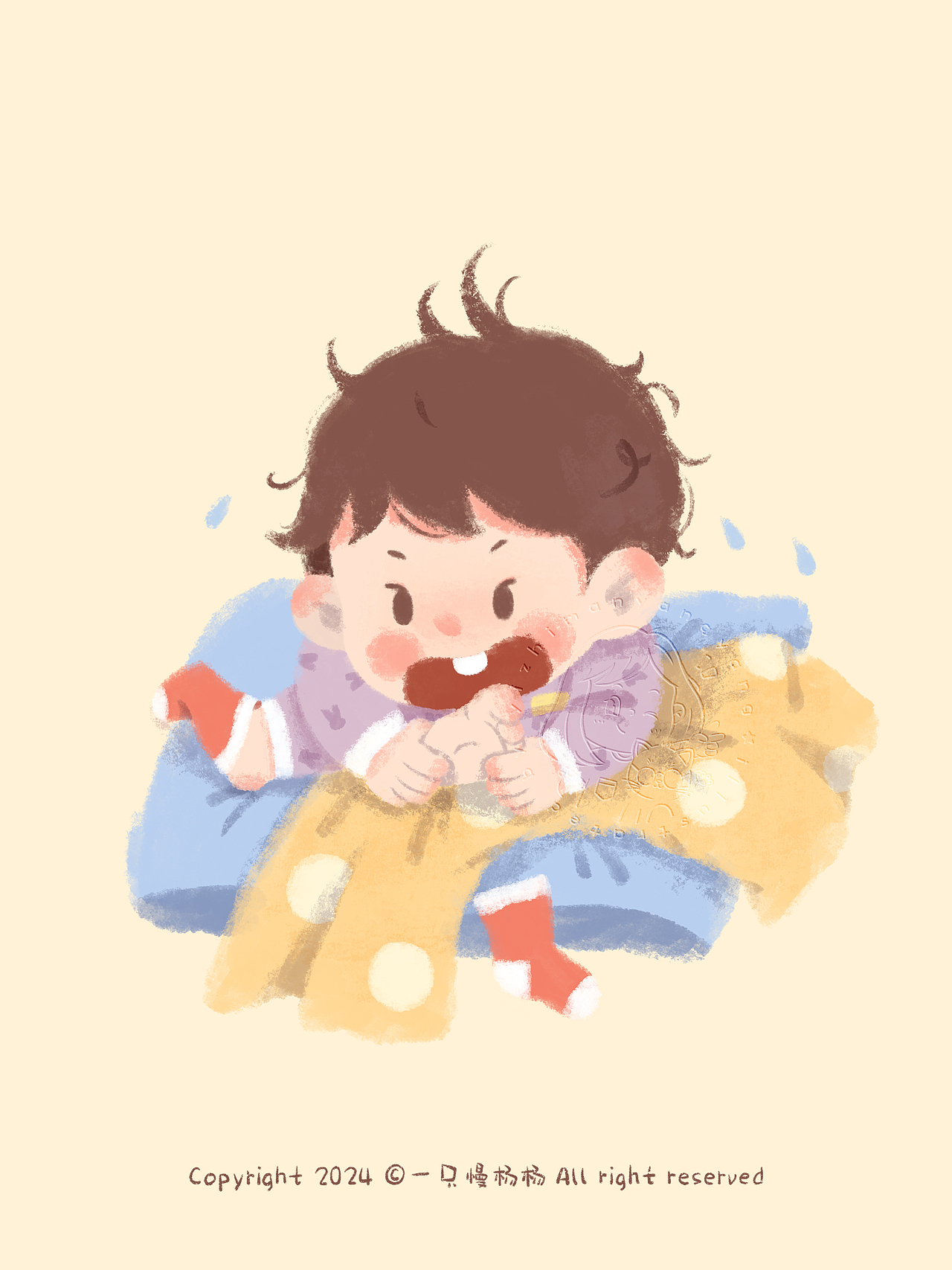 艰难吃脚中……