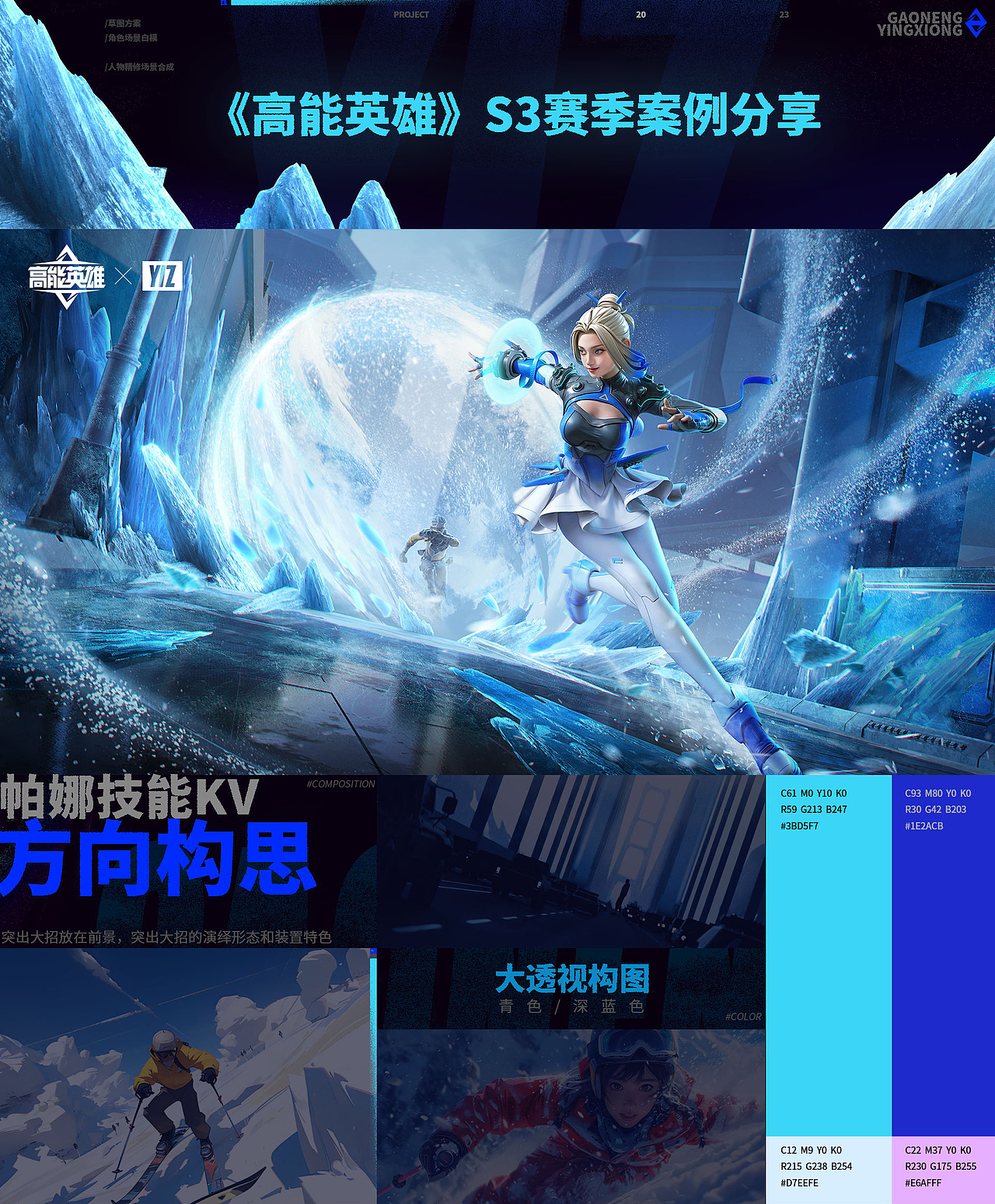 高能英雄丨英雄技能海报&跨界合作海报