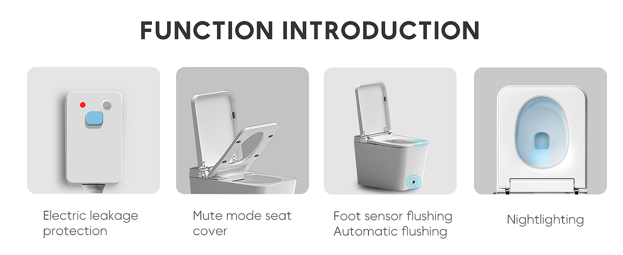 白色智能马桶电脑端详情页 