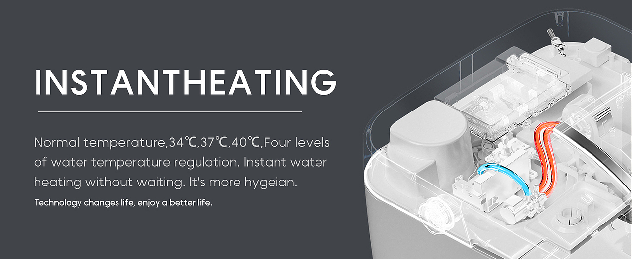 白色智能马桶电脑端详情页 