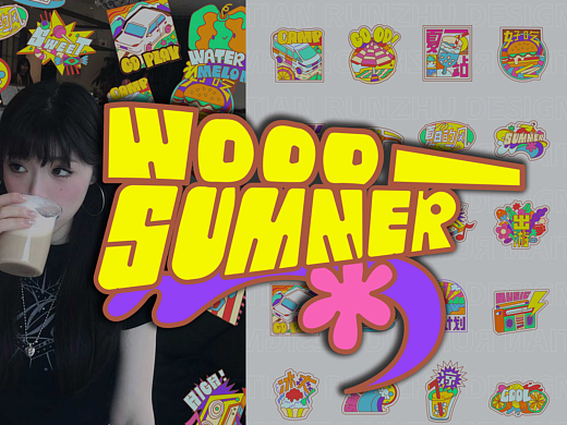 【wooo summer】夏日＆假期 潮酷贴纸