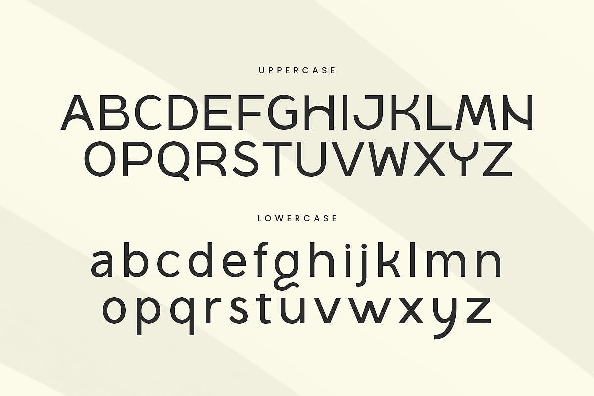 现代时尚品牌徽标海报封面标题杂志画册无衬线英文字体