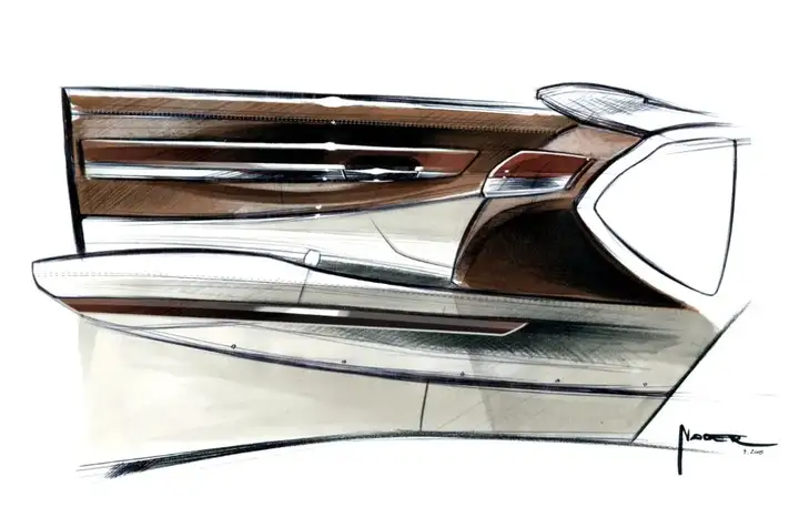 欣赏 | 100张汽车内饰设计草图!