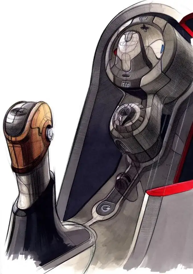 欣赏 | 100张汽车内饰设计草图!