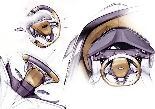 欣赏 | 100张汽车内饰设计草图!