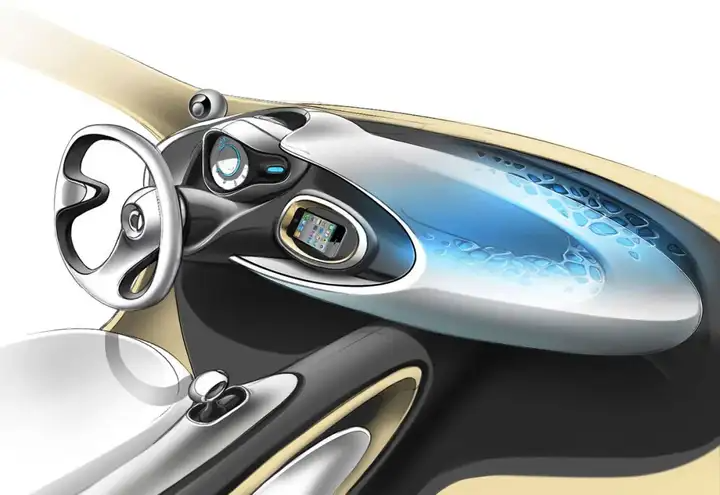 欣赏 | 100张汽车内饰设计草图!